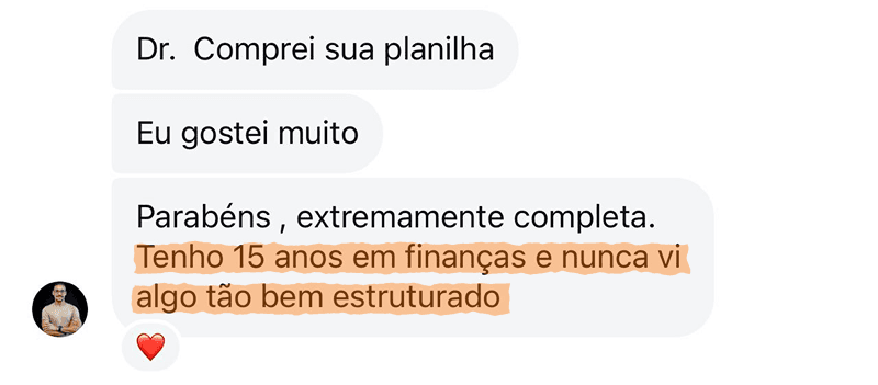 Avaliação de cliente do MPF Empresas