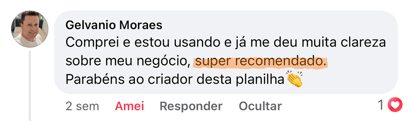Avaliação de cliente do MPF Empresas